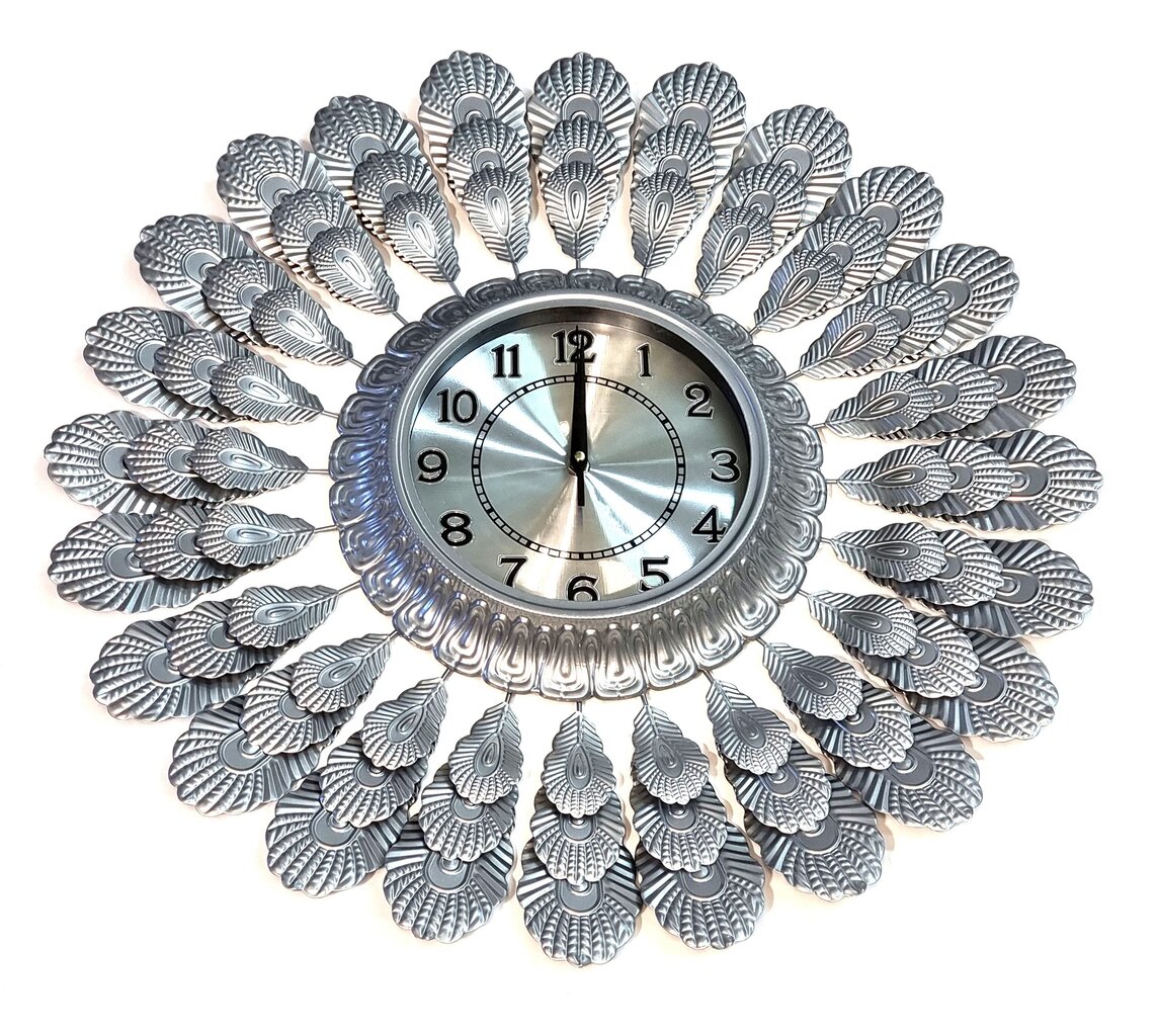 Sienas pulkstenis Lapas, 60 cm cena un informācija | Pulksteņi | 220.lv
