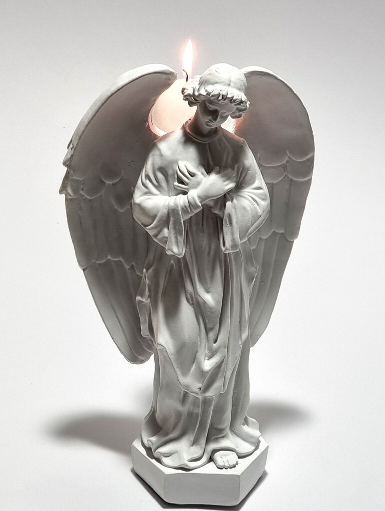 Statuete-svečturis Eņģelis 17x30 cm cena un informācija | Interjera priekšmeti | 220.lv