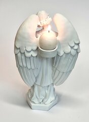 Statuete-svečturis Eņģelis 17x30 cm цена и информация | Детали интерьера | 220.lv