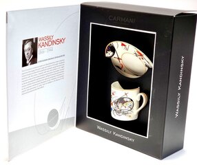 Чашка с блюдцем Carmani Wassily Kandinsky, 250 мл цена и информация | Стаканы, фужеры, кувшины | 220.lv