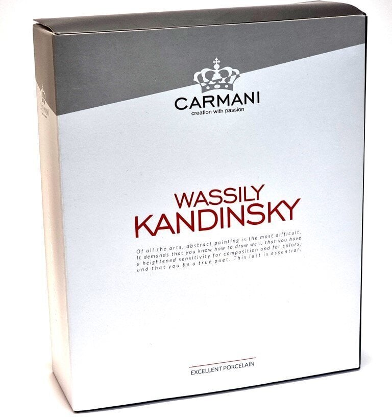 Krūze un apakštasīte Carmani Wassily Kandinsky, 250 ml цена и информация | Glāzes, krūzes, karafes | 220.lv