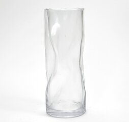Стеклянная ваза, 25x10 см цена и информация | Вазы | 220.lv