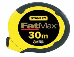 STANLEY tērauda mērlente 30 m FATMAX cena un informācija | Rokas instrumenti | 220.lv