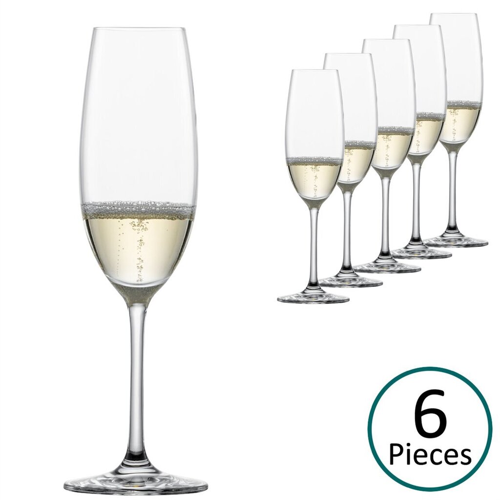 Šampaniešu glāzes 210ml , kompl. 6 gab цена и информация | Glāzes, krūzes, karafes | 220.lv