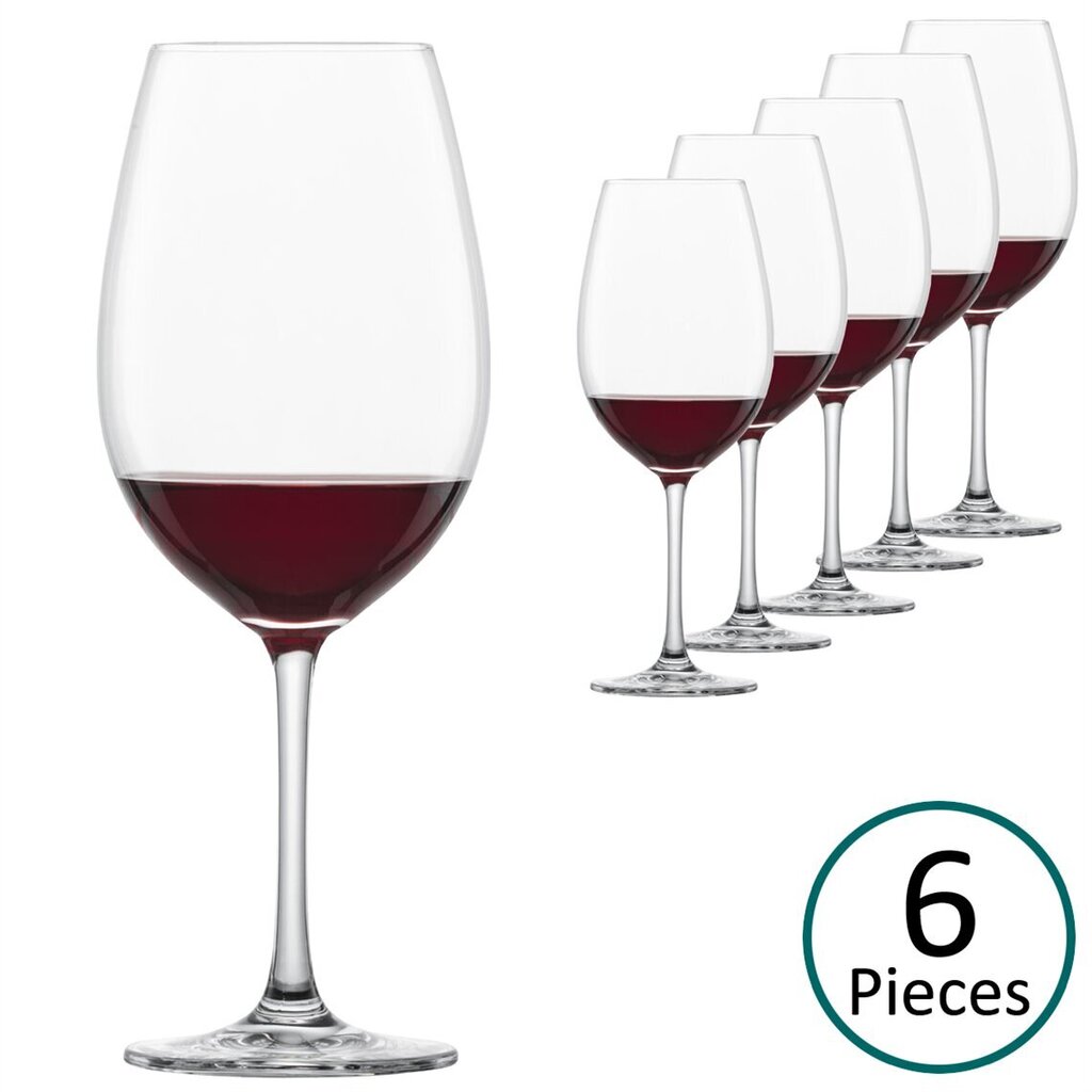 Vīna glāzes 410ml , stikls komplektā 6 gab. cena un informācija | Glāzes, krūzes, karafes | 220.lv