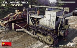 Līmējošais modelis MiniArt 35403 U.S. Armored Bulldozer 1/35 цена и информация | Склеиваемые модели | 220.lv