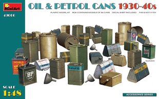 Līmējošais modelis MiniArt 49006 Oil & Petrol Cans 1930-40s 1/48 cena un informācija | Līmējamie modeļi | 220.lv