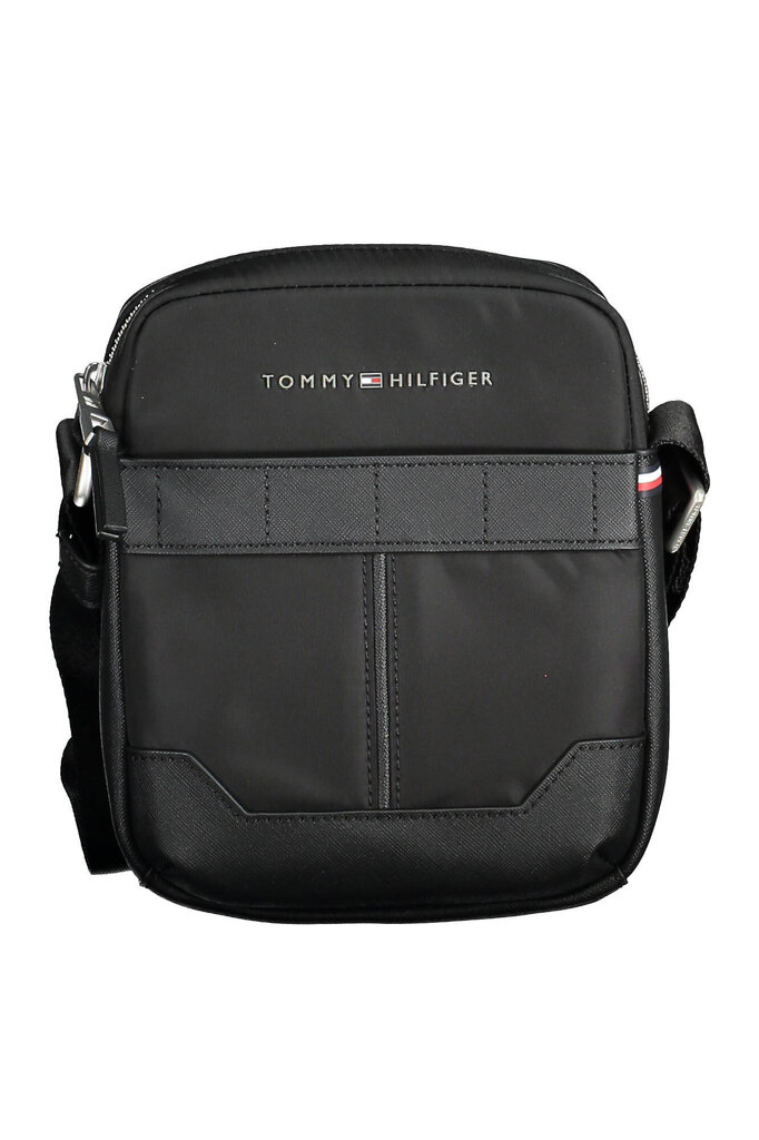 Tommy Hilfiger vīriešu melna soma Elevated mini reporter cena un informācija | Vīriešu somas | 220.lv