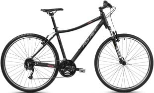 Гибридный велосипед Romet Orkan 3 D Lite 28" 2023, черный цвет цена и информация | Велосипеды | 220.lv