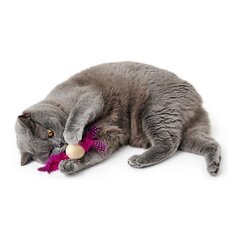 Kaķu rotaļlietu Hunter Mala Spalvas Rozā Bumba (4 cm) cena un informācija | Rotaļlietas kaķiem | 220.lv