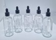 5 gab. 100 ml stikla pudeļu komplekts ar pipetēm cena un informācija | Kosmētikas somas, spoguļi | 220.lv