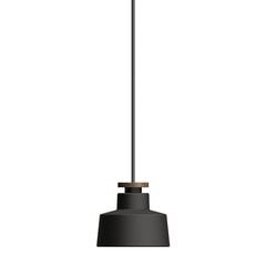 Piekaramā lampa Herstal Metāla/ozols Plakans melns HB1686007 cena un informācija | Lustras | 220.lv