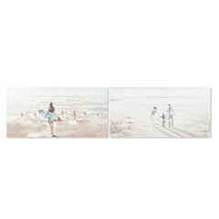 Картина DKD Home Decor 120 x 3,7 x 60 cм, пляж (2 штук) цена и информация | Картины | 220.lv