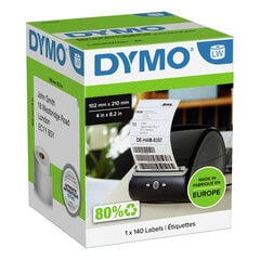 DYMO 4XL 5XL Etiķetes 102 x 210mm (2166659) - cena un informācija | Piederumi printerim | 220.lv