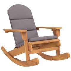 vidaXL šūpuļkrēsls ar matraci, akācijas masīvkoks цена и информация | Кресла для отдыха | 220.lv