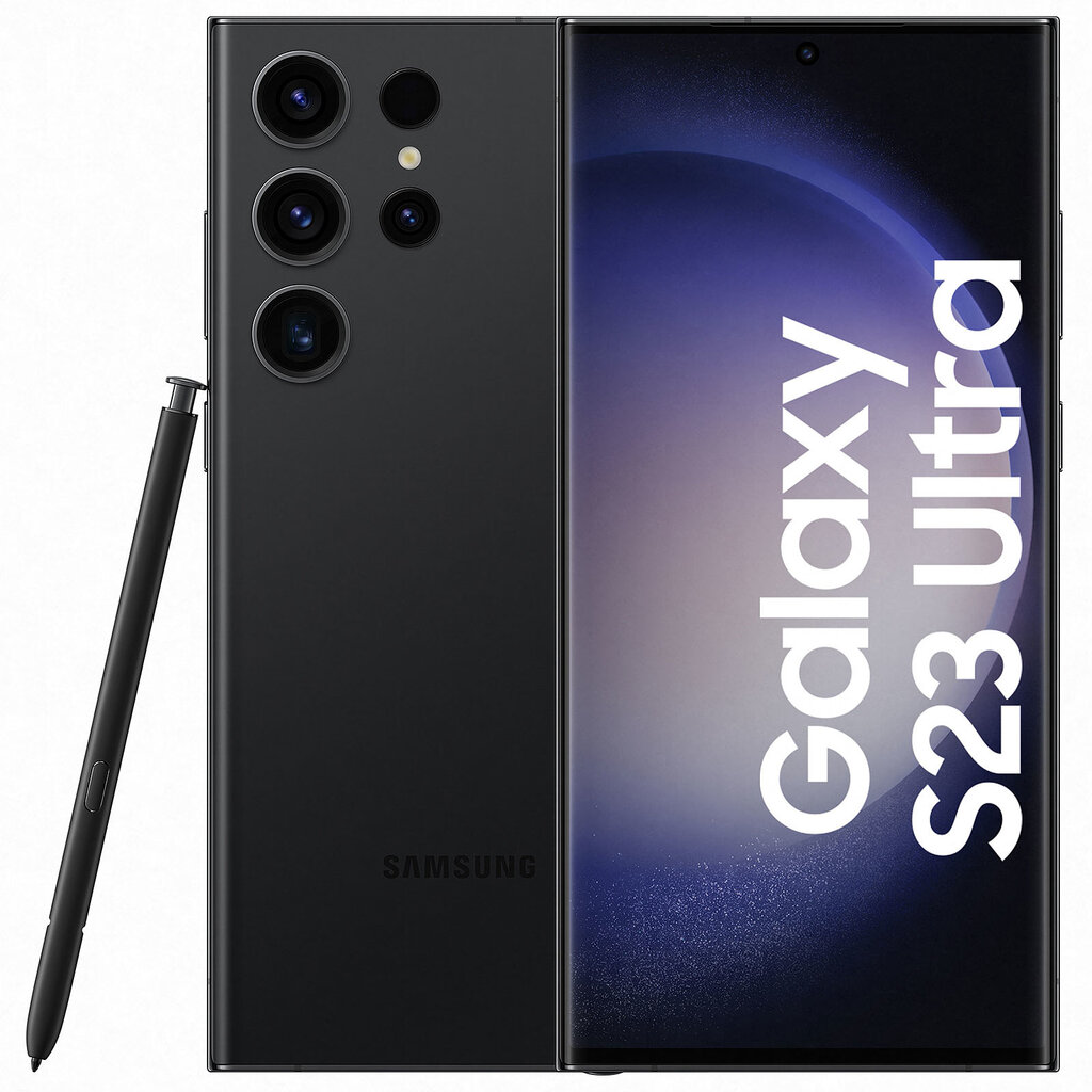 Samsung Galaxy S23 Ultra 5G 12GB/1TB SM-S918BZKPEUE Black cena un informācija | Mobilie telefoni | 220.lv