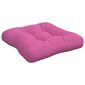 vidaXL palešu dīvāna matracis, 50x50x12 cm, audums, rozā cena un informācija | Krēslu paliktņi | 220.lv