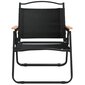 vidaXL kempinga krēsli, 2 gab., melni, 54x43x59 cm, Oksfordas audums cena un informācija | Dārza krēsli | 220.lv
