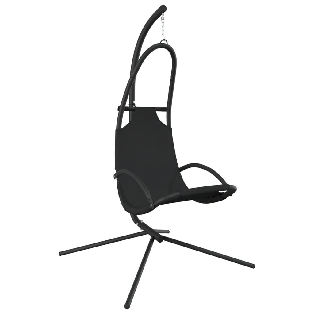 vidaXL dārza šūpuļkrēsls ar matraci, tumši pelēks, Oksfordas audums cena un informācija | Dārza krēsli | 220.lv