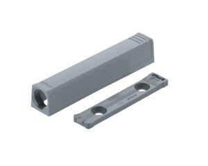 Blum TIP-ON durvju pieturas adapteris, garš, pelēks - 956A1201.PG cena un informācija | Citi piederumi mēbelēm | 220.lv