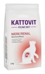 Kattovit kaķiem Feline Diet Niere/Renal 4 kg cena un informācija | Sausā barība kaķiem | 220.lv