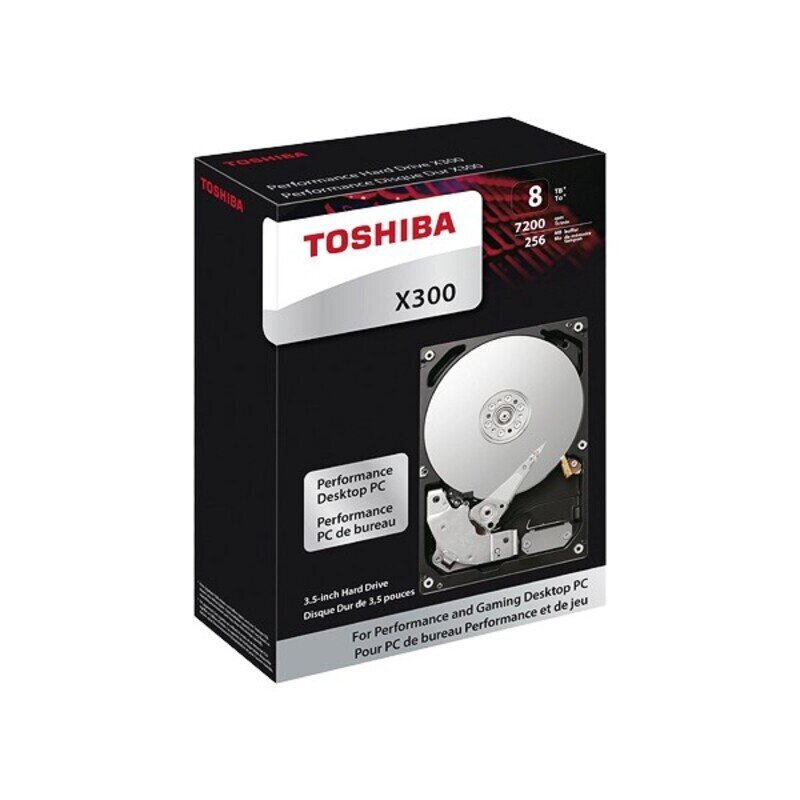 Cietais disks Toshiba HDWR11AEZSTA 10 TB цена и информация | Iekšējie cietie diski (HDD, SSD, Hybrid) | 220.lv