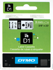 DYMO D1 Tape 9mm x 7m   black on white (40913   S0720680) - цена и информация | Аксессуары для принтера | 220.lv