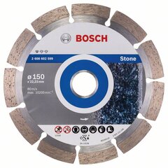 Алмазный пильный диск Bosch Standart stone, 150 мм цена и информация | Механические инструменты | 220.lv