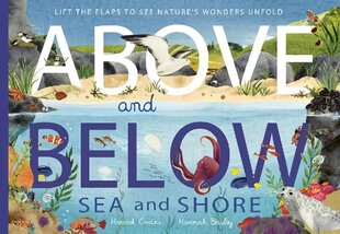 Above and Below: Sea and Shore: Lift the flaps to see nature's wonders unfold цена и информация | Книги для подростков и молодежи | 220.lv