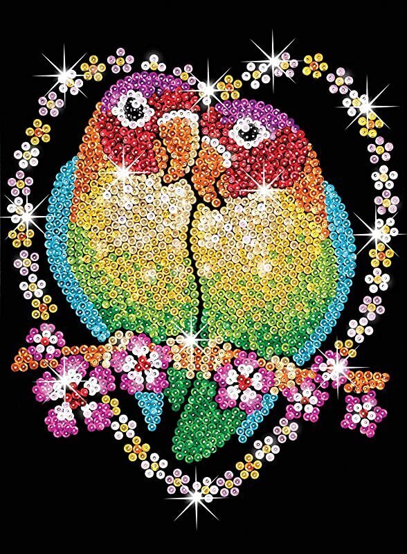 Dimantu mozaīka Sequin Art Love Birds, 25 x 34 cm cena un informācija | Dimantu mozaīkas | 220.lv