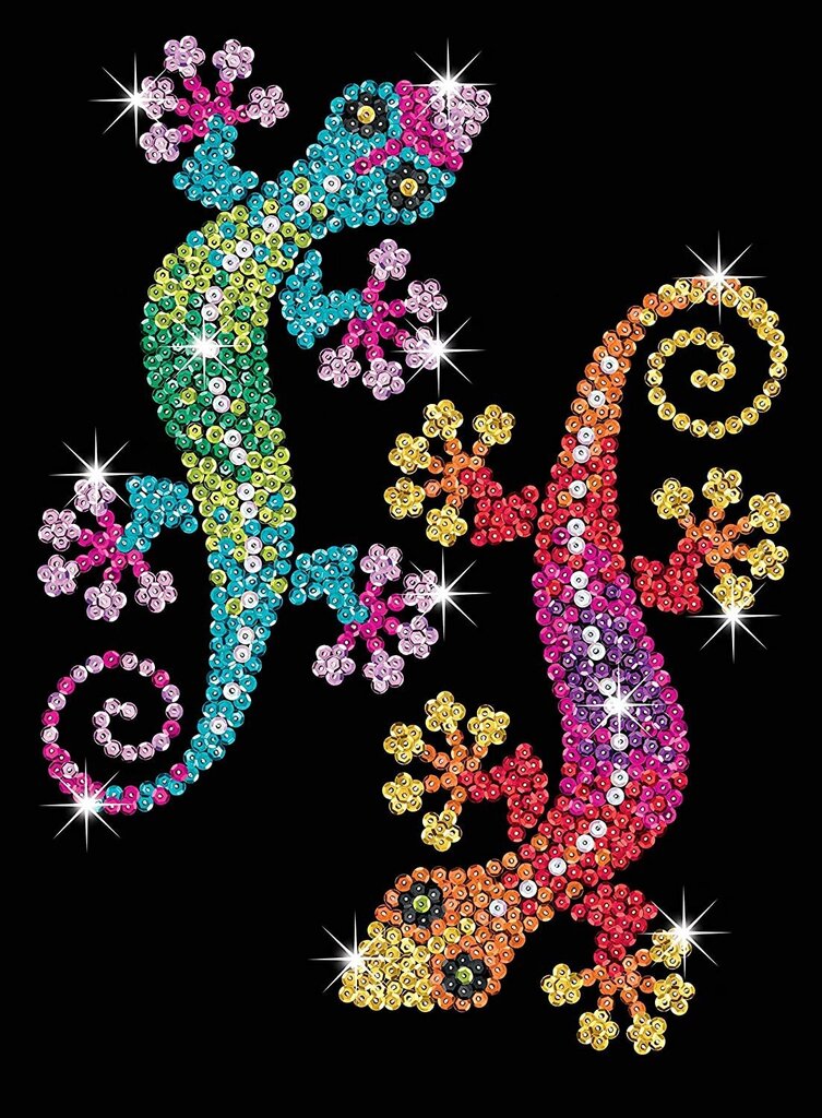 Dimantu mozaīka Sequin Art Geckos, 24 x 35 cm cena un informācija | Dimantu mozaīkas | 220.lv