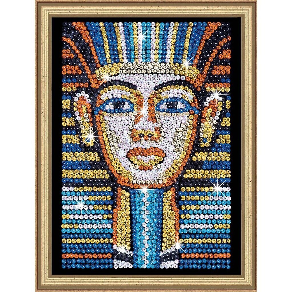 Dimantu mozaīka Sequin Art Tutankhamun, 25 x 34 cm cena un informācija | Dimantu mozaīkas | 220.lv