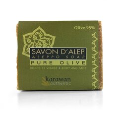 Оливковое мыло Aleppo ручной работы Karawan Authentic, 200 г цена и информация | Мыло | 220.lv