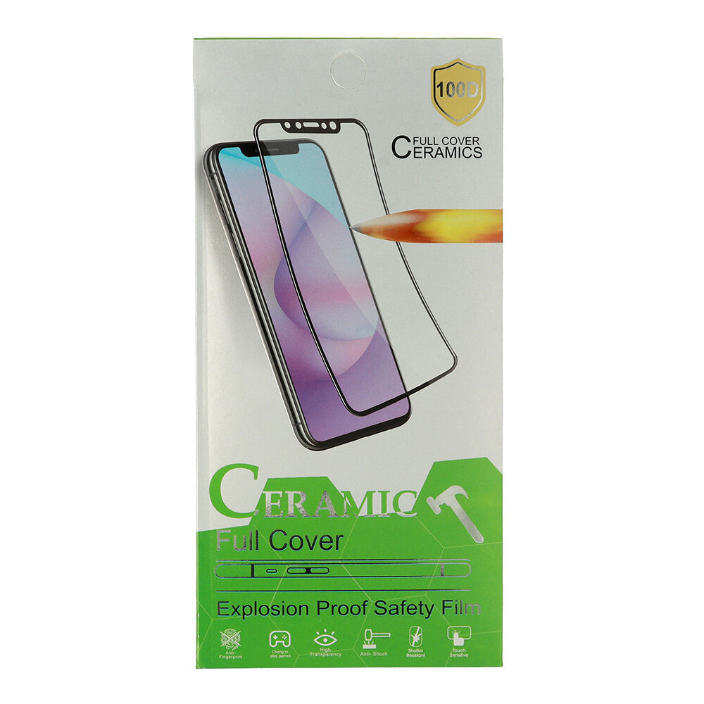 5D Full Glue Ceramics ekrāna aizsargs SAMSUNG GALAXY A30/A50/A30S/A40S/A50S/M30/M30S BLACK cena un informācija | Ekrāna aizsargstikli | 220.lv