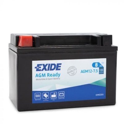Exide moto akumulators 12V 8Ah AGM12-7,5 150x87x105 +- cena un informācija | Akumulatori | 220.lv