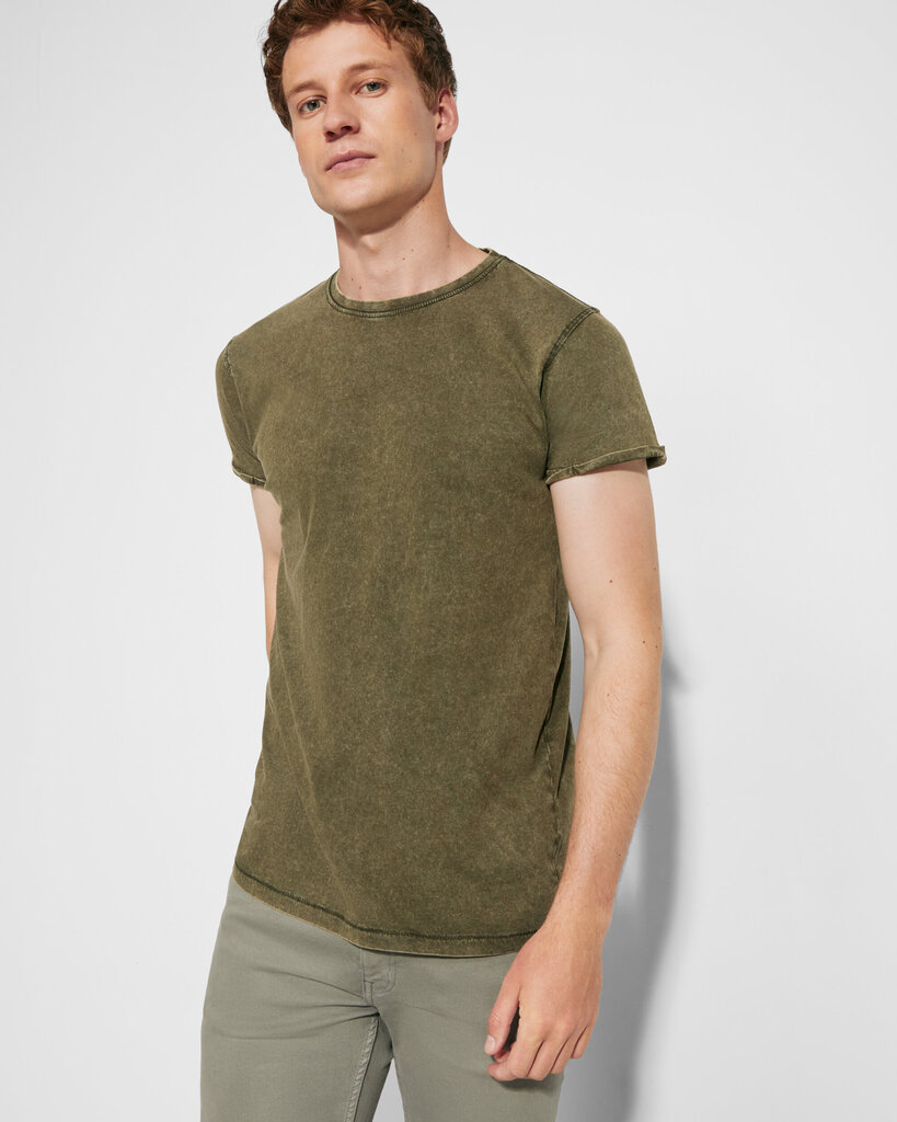 Džinsu T-krekls HUSKY tumši zaļš cena un informācija | Vīriešu T-krekli | 220.lv