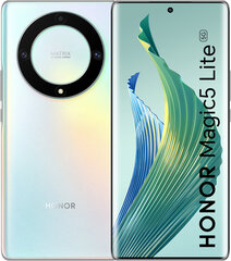 Honor Magic5 Lite 5G 8/256GB Titanium Silver 5109ARWX cena un informācija | Mobilie telefoni | 220.lv