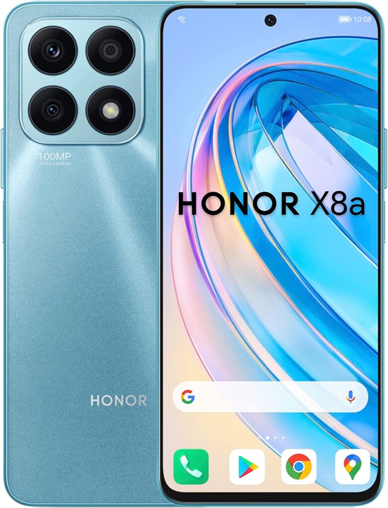 Honor X8a 6/128GB 5109APEV Cyan Lake cena un informācija | Mobilie telefoni | 220.lv