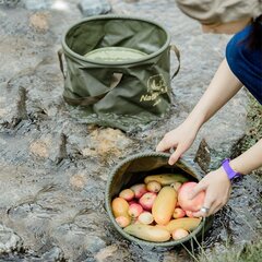 Salokāms spainis Naturehike, zaļš, 20L cena un informācija | Veļas grozi un mantu uzglabāšanas kastes | 220.lv