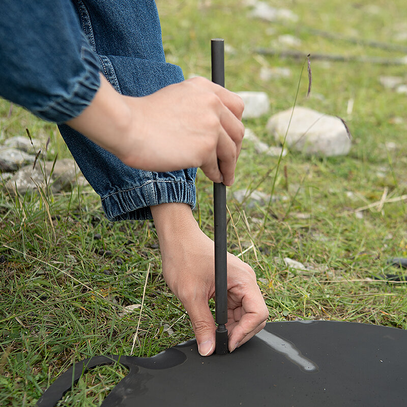 Ugunskura panna no bieza metāla ar somu Naturehike, kvadrāta, melna cena un informācija | Grila, barbekjū piederumi un aksesuāri | 220.lv