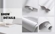 Baltas vinila fototapetes sienas uzlīme virsmām interjera dekoram - 67 x 250 cm cena un informācija | Līmplēves | 220.lv