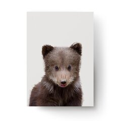 Настенный плакат Маленькая медведь Милый постер Декор интерьера для детской комнаты - 45 х 32 см цена и информация | Картины | 220.lv