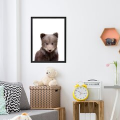 Настенный плакат Маленькая медведь Милый постер Декор интерьера для детской комнаты - 45 х 32 см цена и информация | Картины | 220.lv