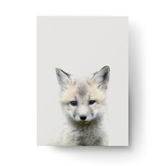 Sienas plakāts Little Fox Cub jauks plakāts interjera dekors bērnu istabai - 45 x 32 cm цена и информация | Картины | 220.lv