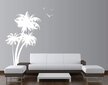 Vinila sienas uzlīme lielas palmas Interjera dekors - 213 x 127 cm cena un informācija | Dekoratīvās uzlīmes | 220.lv