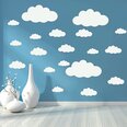 Виниловая наклейка на стену Большие белые облака Декор интерьера для детской комнаты - 31 шт.