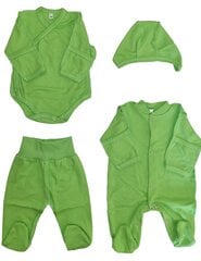 Приданое Жираф  из 4 частей зеленого цвета цена и информация | Комплекты одежды для новорожденных | 220.lv