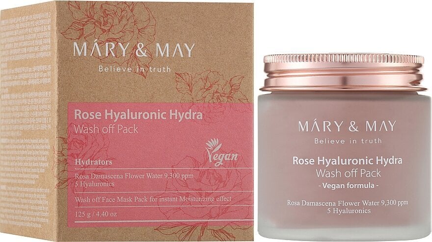 Sejas maska Mary & May Rose Hyaluronic Hydra, 150 ml cena un informācija | Sejas maskas, acu maskas | 220.lv