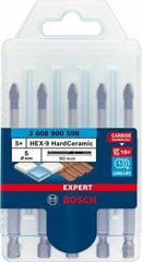 BOSCH URBIS HEX-9 HARD CERAMIC KOMPLEKTS 5 gab. (5x5mm) EKSPERTS цена и информация | Механические инструменты | 220.lv