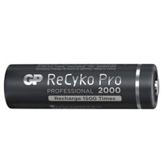 2x аккумуляторные батареи AA / R6 GP ReCyko Pro Ni-MH 2000 мАч цена и информация | Батарейки | 220.lv